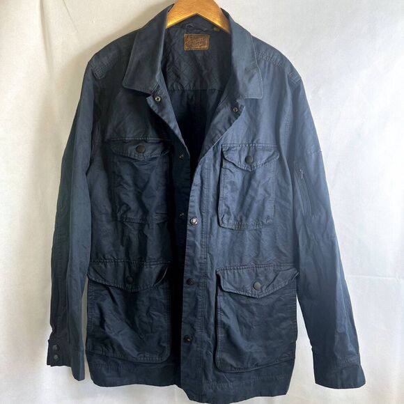 Jeremiah American Legacy Navy Snap Button Front Field Jacket Size XL - Picture 10 of 11
